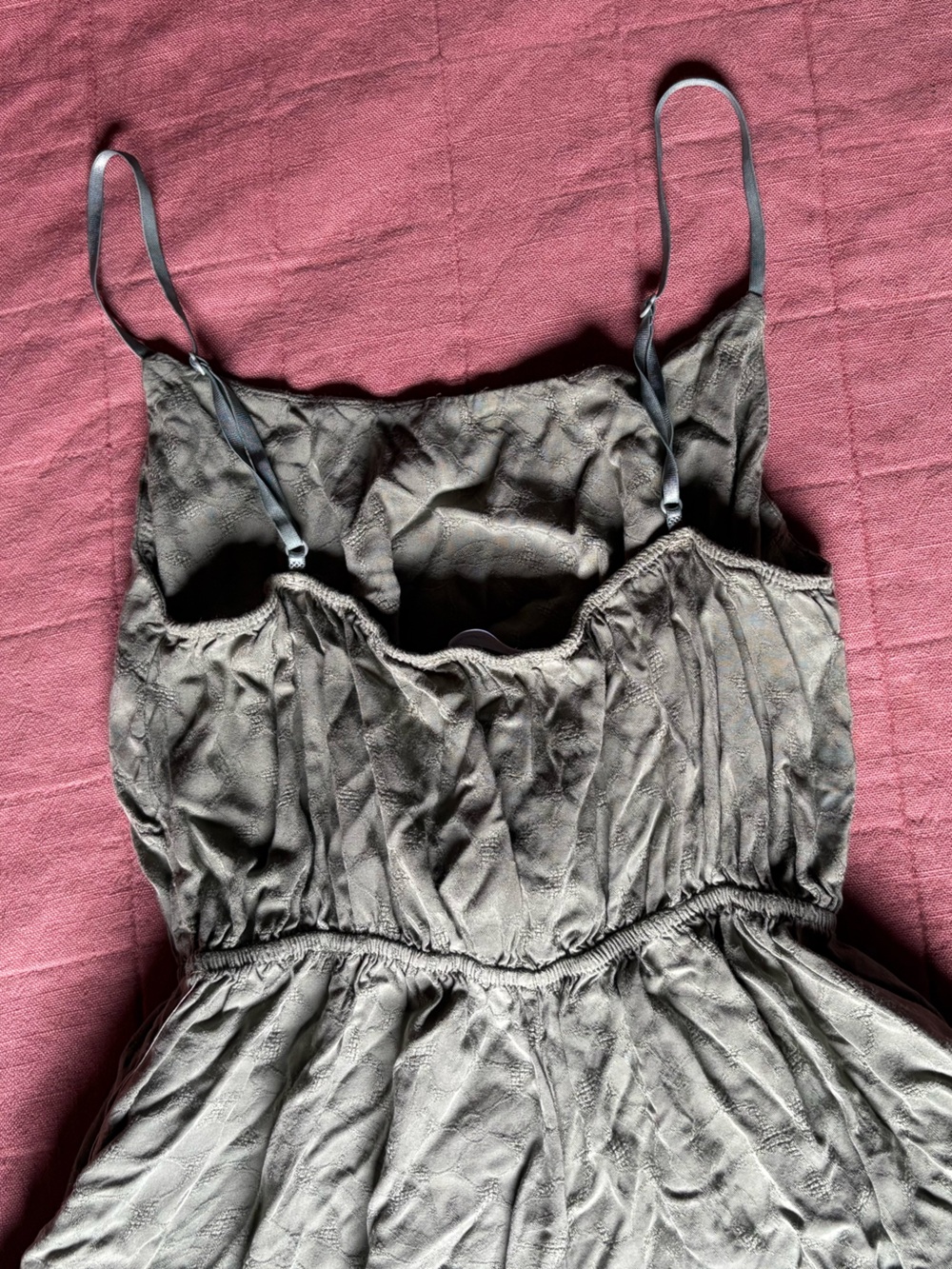 Floral Olive Green Romper- Blue Jasmine- Size Medium- Cottage- Fairy- Boho - Picture 9 of 9